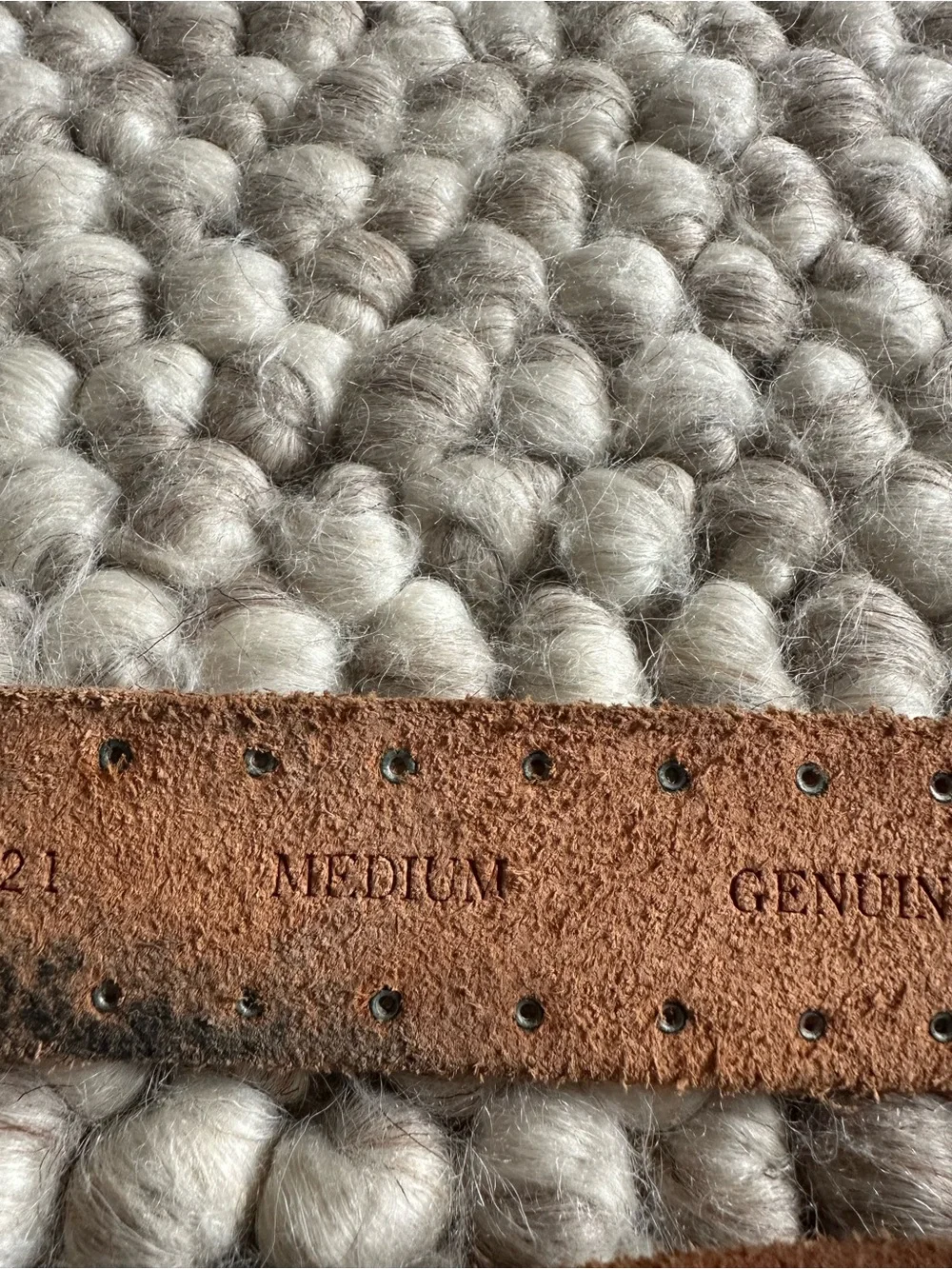Vintage Guess Tan Leather Belt with Ornate Silver Heart Buckle